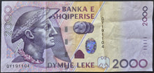Load image into Gallery viewer, Albania 2,000 Leke Banknote
