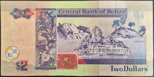 Belize 2 Dollars Banknote