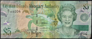 Cayman Islands 5 Dollars Banknote