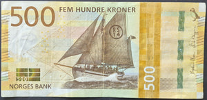 Norway 500 Kroner Banknote