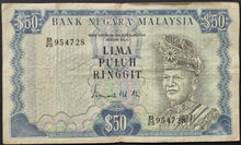 Load image into Gallery viewer, Malaysia 50 Ringgit Banknote 1976-1981
