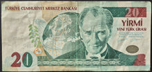 Load image into Gallery viewer, Turkey 20 Lira Banknote
