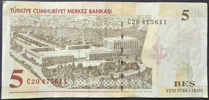 Turkey 5 Lira Banknote