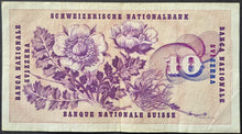 Load image into Gallery viewer, 1969 Switzerland 10 Ten Francs Banknote Swiss National Bank Alfred Escher
