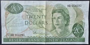 New Zealand 20 Dollar Paper Banknote (Ray Hardie)
