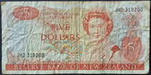Load image into Gallery viewer, New Zealand 5 Dollar Paper Banknote
