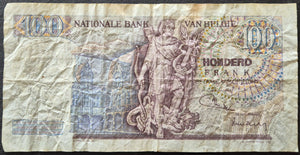 Belgium 100 Francs Banknote