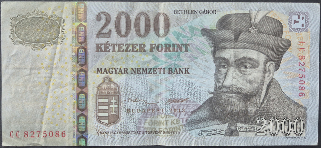 Hungary 2,000 Forint Banknote