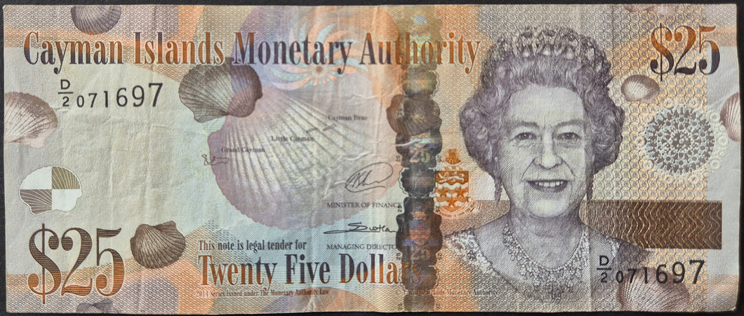 Cayman Islands 25 Dollars Banknote