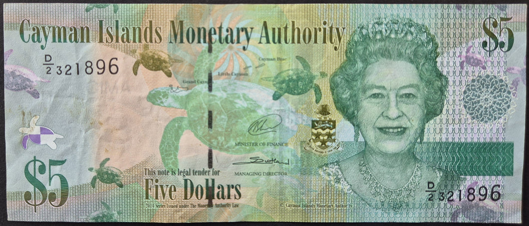 Cayman Islands 5 Dollars Banknote