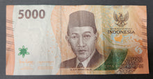 Load image into Gallery viewer, Indonesia 5,000 Rupiah Banknote

