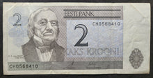 Load image into Gallery viewer, Estonia 2 Krooni Banknote
