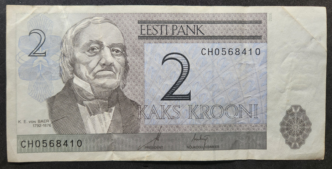 Estonia 2 Krooni Banknote