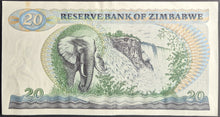 Load image into Gallery viewer, Zimbabwe 1994 20 Dollars Banknote
