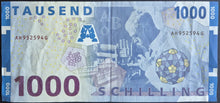 Load image into Gallery viewer, Austria 1000 Schillings Banknote (Karl Landsteiner Nobel Prize)
