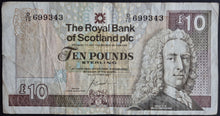 Load image into Gallery viewer, Scotland 10 Pounds Banknote The Royal Bank of Scotland plc 2001
