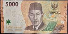 Load image into Gallery viewer, Indonesia 5,000 Rupiah Banknote

