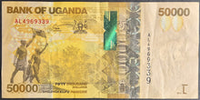 Load image into Gallery viewer, Uganda 50,000 Shillings Banknote
