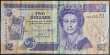 Load image into Gallery viewer, Belize 2 Dollars Banknote
