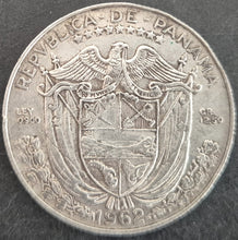 Load image into Gallery viewer, 1962 Panama 1/2 Balboa Silver Coin
