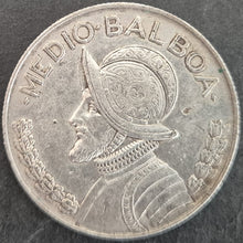 Load image into Gallery viewer, 1962 Panama 1/2 Balboa Silver Coin
