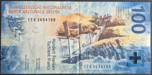 Load image into Gallery viewer, Switzerland 100 Francs Banknote
