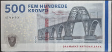 Load image into Gallery viewer, Denmark 500 Kroner Banknote Bridge Series
