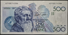 Load image into Gallery viewer, Belgium 500 Francs Banknote
