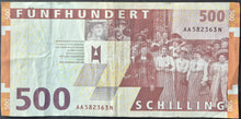 Load image into Gallery viewer, Austria 500 Schillings Banknote
