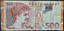 Load image into Gallery viewer, Austria 500 Schillings Banknote
