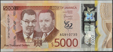 Load image into Gallery viewer, Jamaica 5,000 Dollars Banknote
