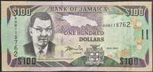 Load image into Gallery viewer, Jamaica 100 Dollars Banknote
