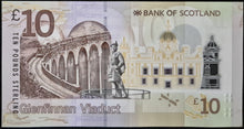 Load image into Gallery viewer, Scotland 10 Pounds Banknote  Bank of Scotland 2016 aUNC
