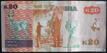 Load image into Gallery viewer, Zambia 20 Kwacha Banknote

