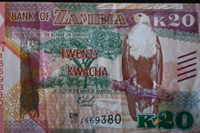 Load image into Gallery viewer, Zambia 20 Kwacha Banknote
