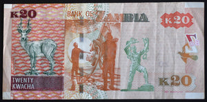 Zambia 20 Kwacha Banknote