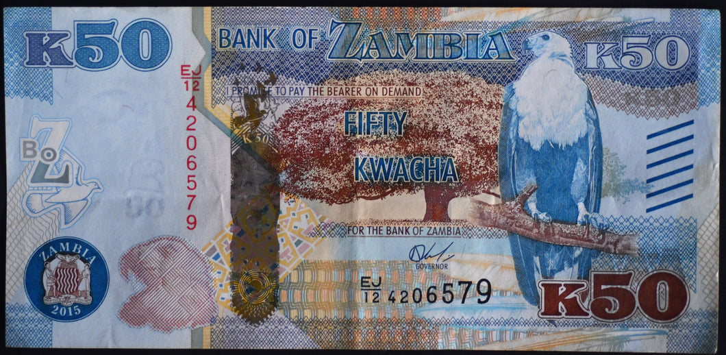 Zambia 50 Kwacha Banknote