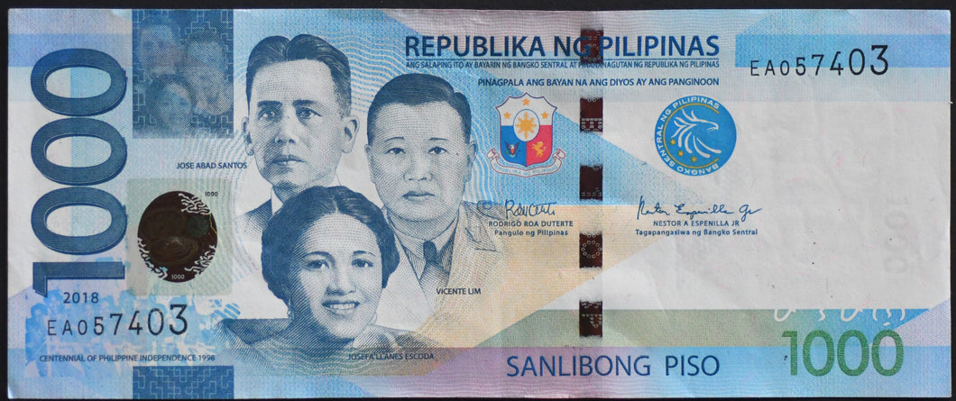 Philippines 1,000 Piso Banknote