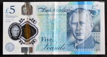 Load image into Gallery viewer, England 5 Pounds Banknote King Charles
