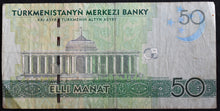 Load image into Gallery viewer, Turkmenistan 50 Manat Banknote (2009)
