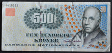 Load image into Gallery viewer, Denmark 500 Kroner Banknote
