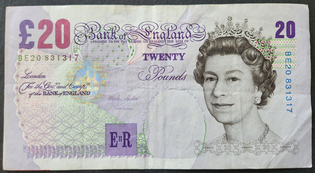 England 20 Pounds Banknote