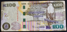 Load image into Gallery viewer, Zambia 100 Kwacha Banknote - 2018
