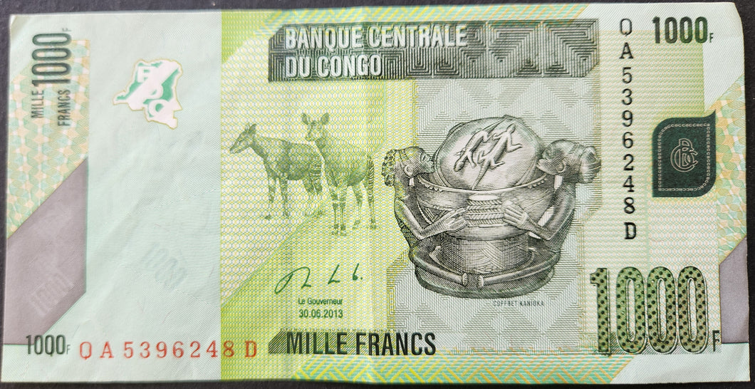 Congo 1,000 Francs Banknote