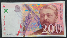 Load image into Gallery viewer, France 200 Francs Banknote 1999
