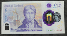 Load image into Gallery viewer, England 20 Pounds Polymer Banknote
