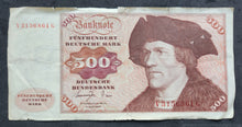 Load image into Gallery viewer, Germany 500 Deutsche Mark Banknote

