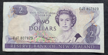 Load image into Gallery viewer, New Zealand 2 Dollar Paper Banknote (Russell) (1981-1992)
