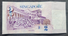 Load image into Gallery viewer, Singapore 2 Dollar Banknote

