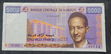 Load image into Gallery viewer, Djibouti 5,000 Francs Banknote

